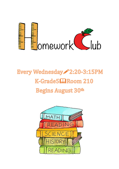 23-24 1st Semester Homework Club (Wed)